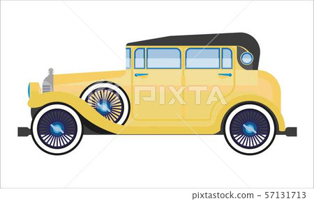 Old car or vintage retro collector auto wehicle 57131713