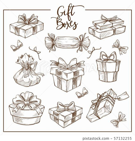 Christmas collection of symbolic traditional gift 57132255