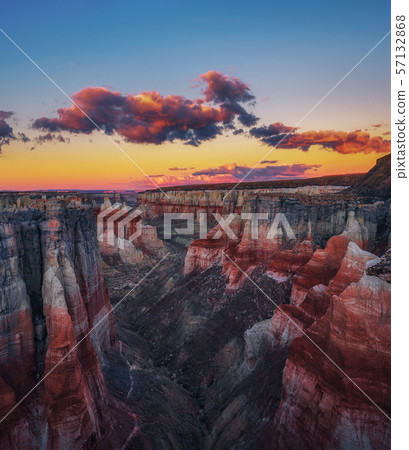 Sunset at the Coal Mine Canyon in Arizona 57132868