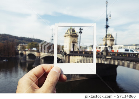 Legions Bridge and Vltava River in Prague 57134860