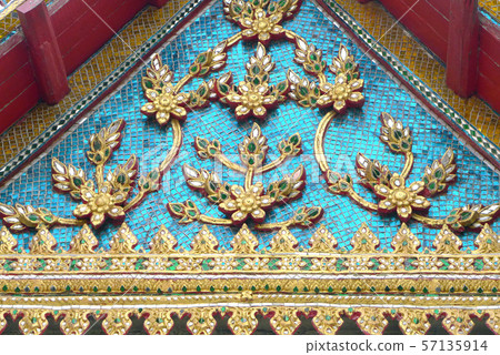 beautiful gable of the famous temple beautiful gable of the famous temple 57135914