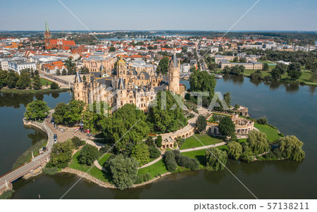 Aerial view of Schwerin Castle Aerial view of Schwerin Castle 57138211