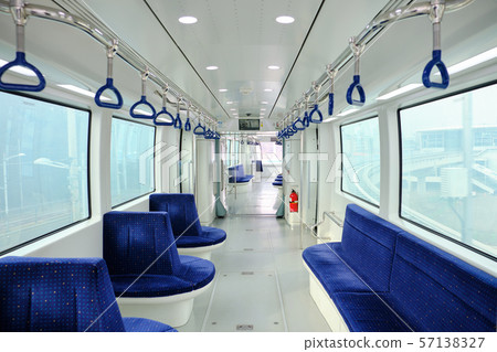 Magnetic levitation train in Yeongjongdo Island, South Korea. 57138327