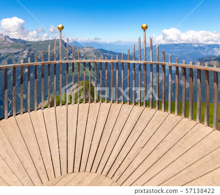 View of the Swiss Alps near the city of Lauterbrunnen. Switzerland. View of the Swiss Alps near the city of Lauterbrunnen. Switzerland. 57138422