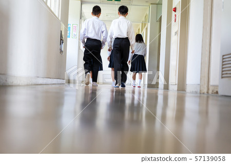 School, corridor, student, walking School, corridor, student, walking 57139058
