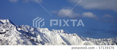 Winter mountains at nice sunny day 57139370