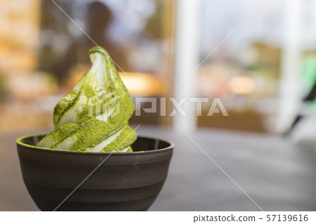 Ito green tea soft serve Ito green tea soft serve 57139616