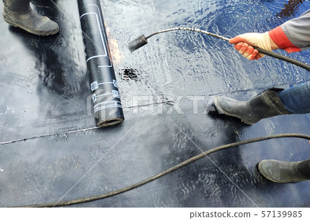 Professional installation of waterproofing on the 57139985