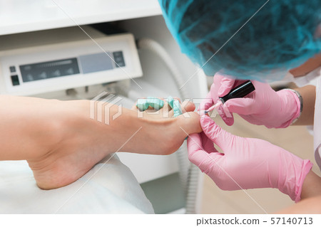 Procedure of pedicure in beauty salon Procedure of pedicure in beauty salon 57140713