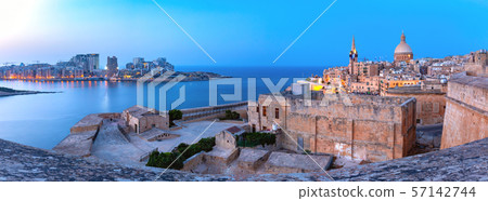 Valletta Skyline at sunset, Malta 57142744
