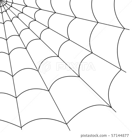 Spider web (black) - Stock Illustration [57144877] - PIXTA