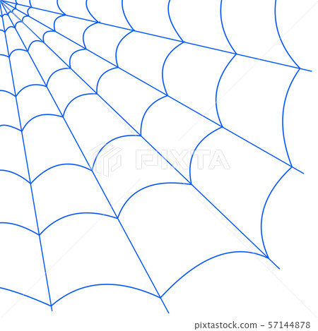 Spider web (blue) - Stock Illustration [57144878] - PIXTA