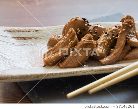 Korean food pork and quail egg soy sauce stew Korean food pork and quail egg soy sauce stew 57145261