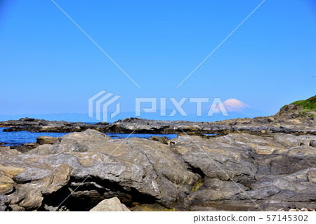 Jogashima Nagatsuro Pass和富士山 57145302