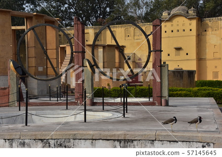 齋浦爾，印度Jantar Mantar，世界遺產天文台，各種形式的天文觀測台和休息野鳥 57145645