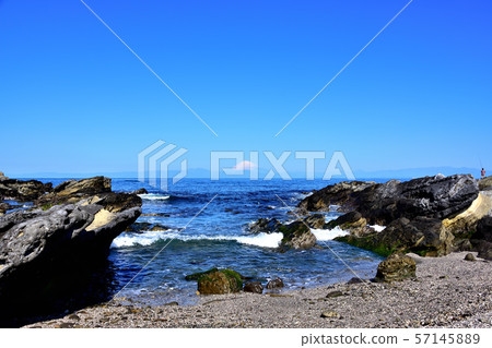 Jogashima Nagatsuro Pass和富士山 57145889