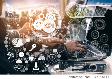 KPI Key Performance Indicator for Business Concept. 57148114