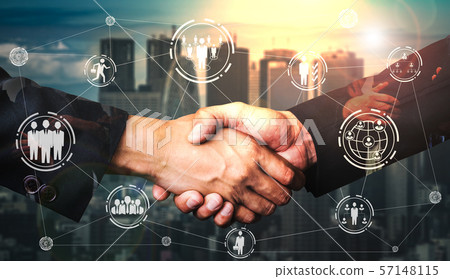 Human Resources and People Networking Concept. 57148115