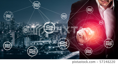 Libra Cryptocurrency Coin in Digital Money Economy Libra Cryptocurrency Coin in Digital Money Economy 57148220