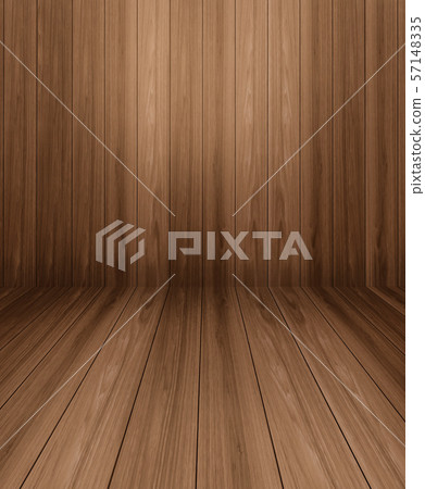 Wood table in front of wood wall blur background. Wood table in front of wood wall blur background. 57148335