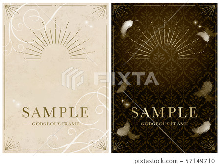 在黑白的華美的背景框架 57149710