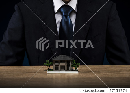 Businessman, detached house, model 57151774
