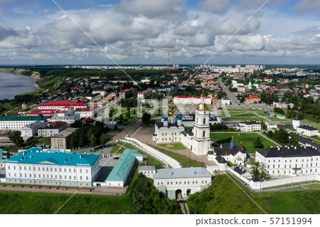 Aerial view onto Tobolsk Kremlin. Russia Aerial view onto Tobolsk Kremlin. Russia 57151994