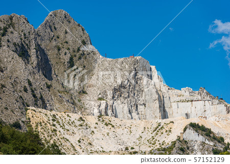 White Carrara marble quarry - Apuan Alps - Tuscany Italy 57152129