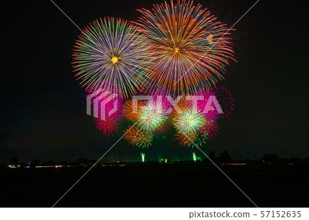Japanese fireworks festival Japanese fireworks festival 57152635