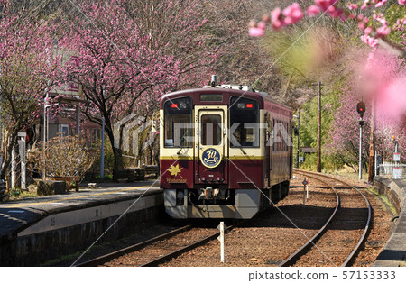 Watarase Valley Expressway Hanamomo and train Watarase Valley Expressway Hanamomo and train 57153333