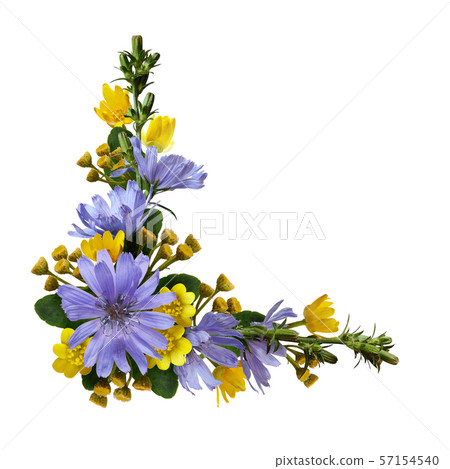 Wild flowers in a corner arrangement 57154540