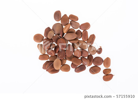 Dalbergia cochinchinensisseeds on white background. 57155910