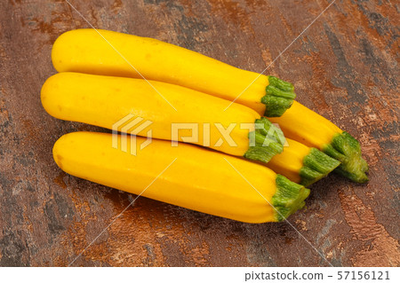 Ripe tasty Yellow young zucchini Ripe tasty Yellow young zucchini 57156121