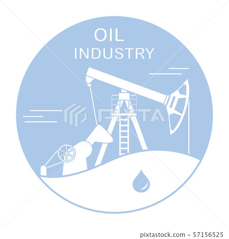 Oil industry equipment Pumpjack Vector Oil industry equipment Pumpjack Vector 57156525