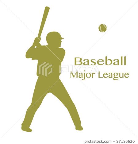 Baseball player with bat, ball Vector illustration Baseball player with bat, ball Vector illustration 57156620