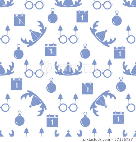 New year 2020, Christmas vector seamless pattern New year 2020, Christmas vector seamless pattern 57156787