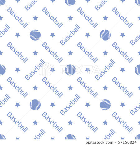 Vector sports seamless pattern with baseball balls - Stock Illustration ...