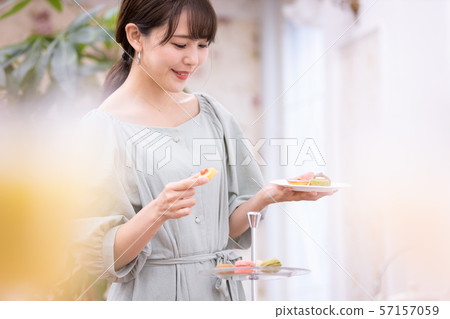 Ladies Afternoon Tea Sweets Baked Goods Ladies Afternoon Tea Sweets Baked Goods 57157059