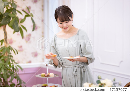Ladies Afternoon Tea Sweets Baked Goods Ladies Afternoon Tea Sweets Baked Goods 57157077