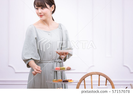Ladies Afternoon Tea Sweets Baked Goods Ladies Afternoon Tea Sweets Baked Goods 57157078