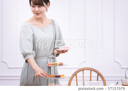 Ladies Afternoon Tea Sweets Baked Goods Ladies Afternoon Tea Sweets Baked Goods 57157079