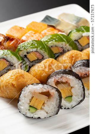 Various sushi 57157675