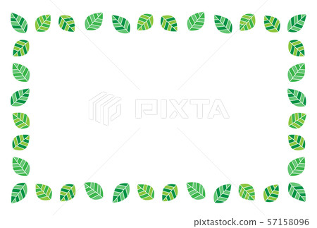Leaf Frame - Stock Illustration [57158096] - Pixta