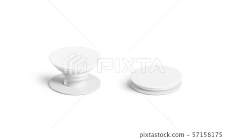 Download Blank White Phone Pop Socket Mock Up Isolated Stock Illustration 57158175 Pixta