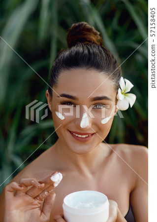 Beauty Woman Concept. Skin care Beauty Woman Concept. Skin care 57158405