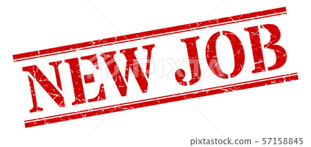 new job stamp. new job square grunge sign. new job 57158845