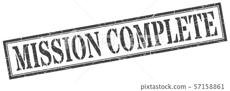 mission complete stamp. mission complete square mission complete stamp. mission complete square 57158861