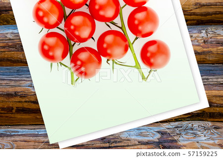 cherry branch tomatoes red ripe bright set of cherry branch tomatoes red ripe bright set of 57159225