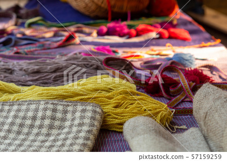 woolen yarn bright yellow cloth checkered material woolen yarn bright yellow cloth checkered material 57159259