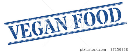 vegan food stamp. vegan food square grunge sign. - Stock Illustration ...